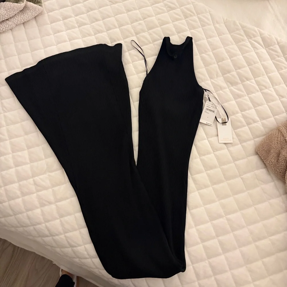 NWT Good American Black Halter Maxi Dress - Picture 5 of 11